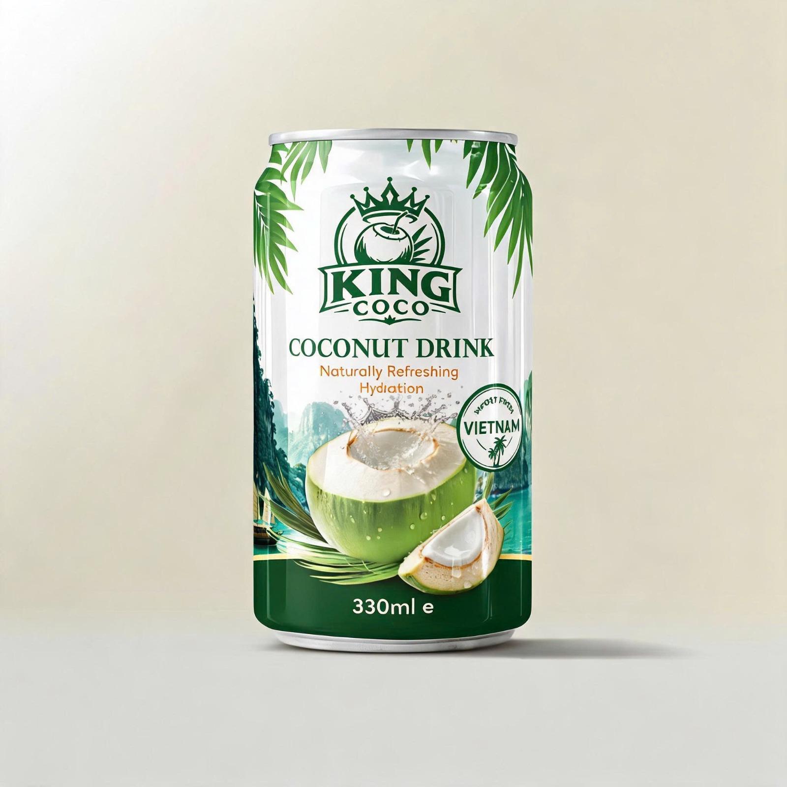 King Coco Coconut Drink - 330ml Can